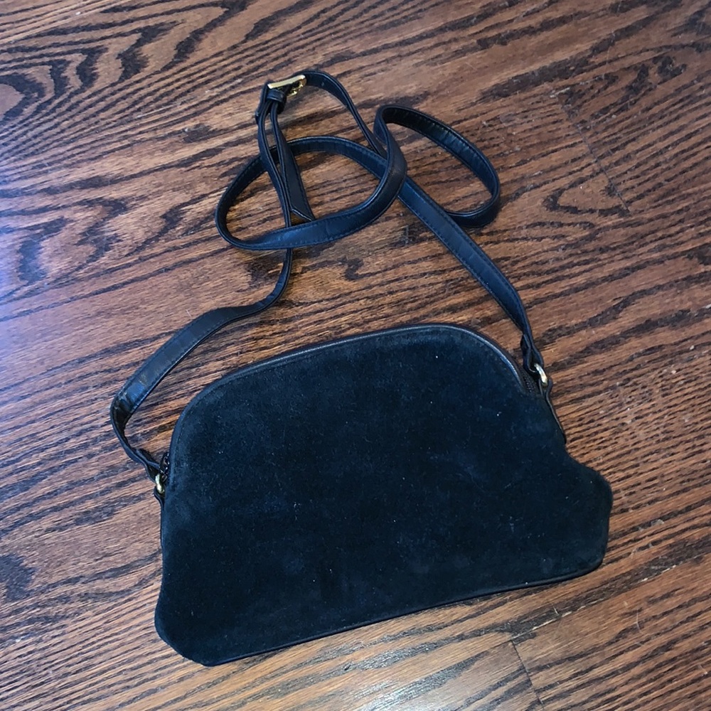 vintage lord and taylor suede purse
